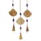 Brown Mango Wood Eclectic Style Windchime, 5" x 32"